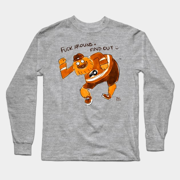 Fuck Around v2 Long Sleeve T-Shirt by Alex Plante